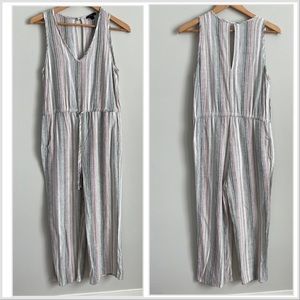 Drew | Linen Blend Jumpsuit Small Made in USA
